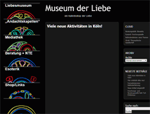 Tablet Screenshot of liebesmuseum.de